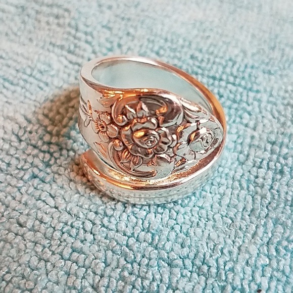 Jewelry - Vintage Silver Plated Spoon Ring. ~9.5